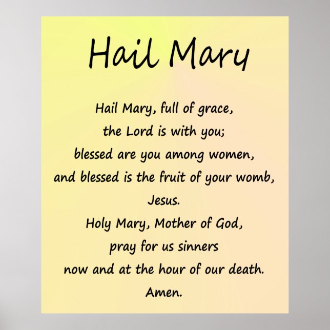 Poster ~ Hail Mary ~ 40" x 48" Semi brillant (Devant)