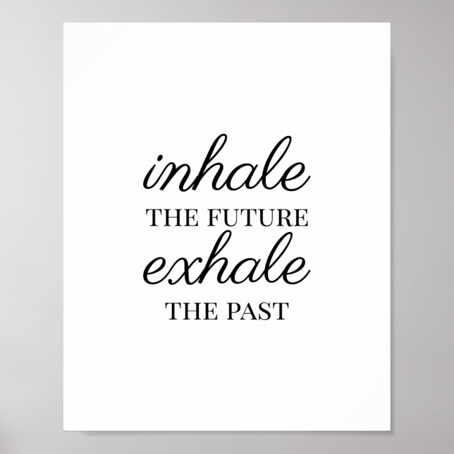 Poster Hale the future, exhale the history (Devant)