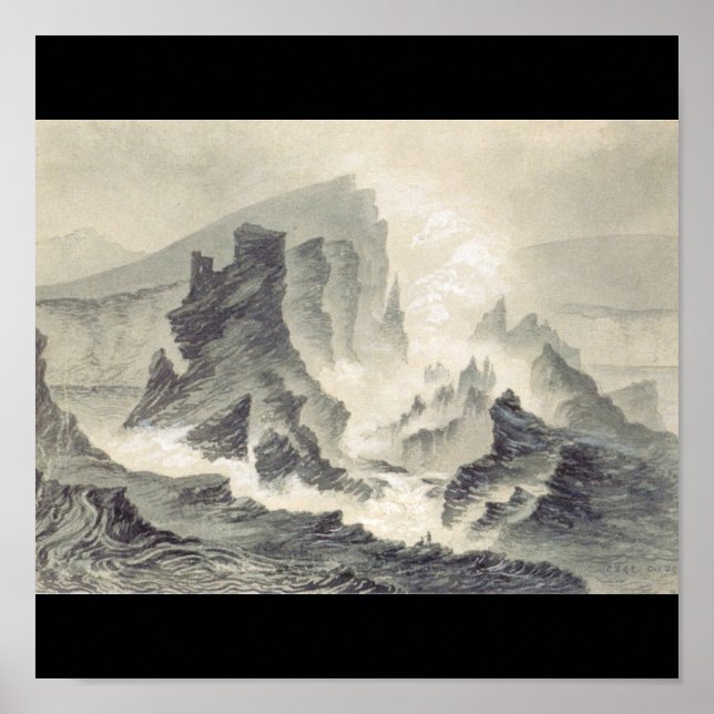 Poster Halemaumau vers 1879 Hawaii (Devant)