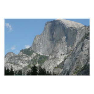 Poster Half Dome vu de côté dans le Parc national de Yose
