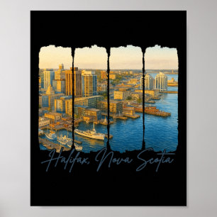 Poster Halifax Nouvelle-Écosse Voyage Voyage Coup de pinc