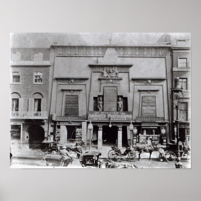 Poster Hall égyptien, Piccadilly 1895 (Devant)