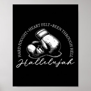 Poster Hallelujah durement combattu, Coeur dur combattu s