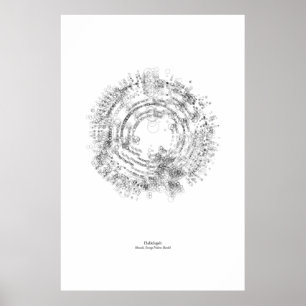 Poster Hallelujah (noir)