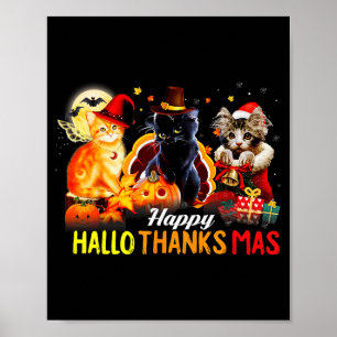 Poster Hallo Merci Mas Chemise Halloween Chat Amour Thank