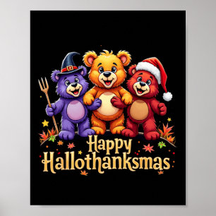 Poster Hallothanksmas Porte L'Halloween Thanksgiving Ch