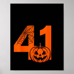 Poster Halloween 41 Quarante et Un Quatre Mème Argot Anni