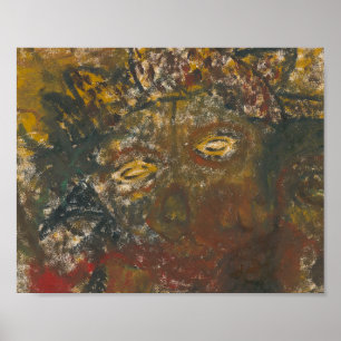 Poster Halloween Abstrait Scary Zombie fantôme