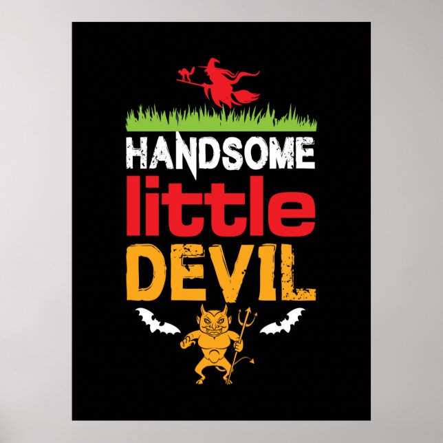 Poster Halloween beau petit anniversaire (Devant)