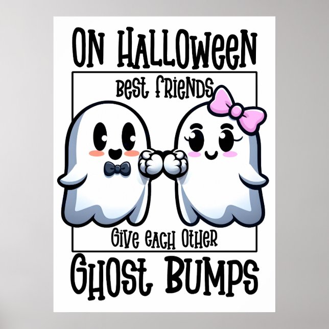 Poster Halloween Best Friends Ghost Bump (Devant)