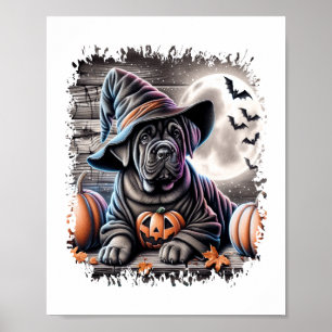 Poster Halloween Canne Corso Dog