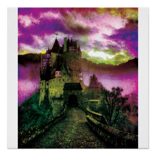 Poster Halloween Château Déplaisant