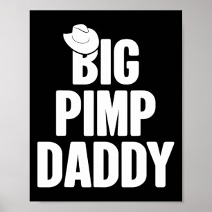 Poster Halloween Chemise Big Pimp Daddy Pimp Costume Part