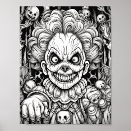 Poster Halloween Coloration adulte