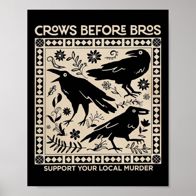 Poster Halloween Crows Avant Bros Funky Support Your Loc (Devant)