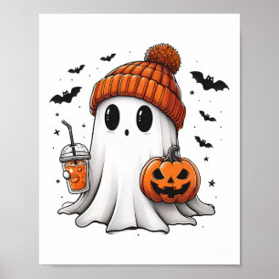 Poster Halloween Cute Ghost Spice Womens Fall Mer Éffraya