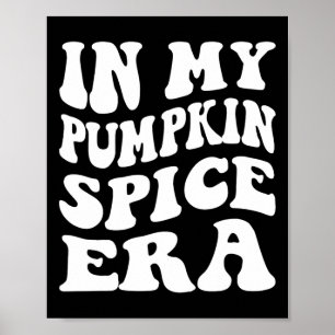 Poster Halloween Dans Mon Époque D'Épices Citrouille Auto