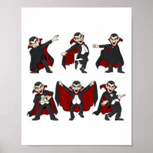 Poster Halloween Danser Vampire Dance Challenge Garçons G