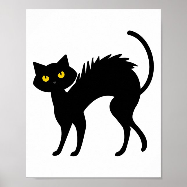 Poster Halloween de chats noirs - Chats noirs (Devant)