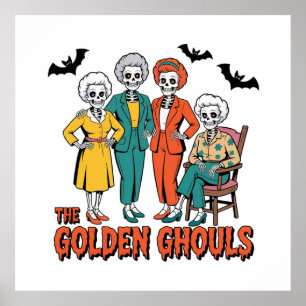 Poster Halloween des filles des Gouls d'or