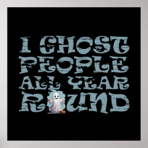 Poster halloween drôle dire