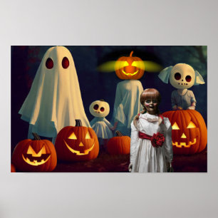 Poster Halloween effrayant.