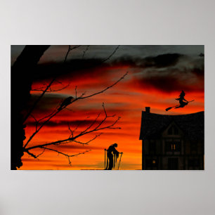 Poster Halloween effrayant.