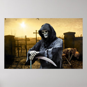 Poster Halloween éffrayant.