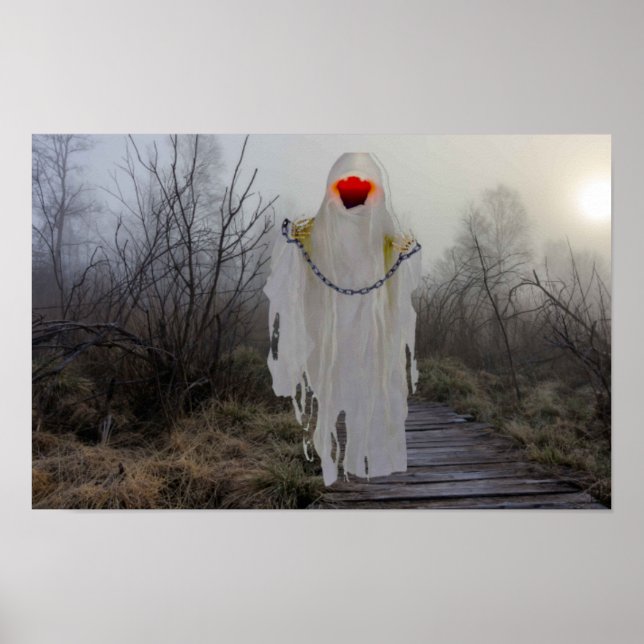 Poster Halloween effrayant. (Devant)