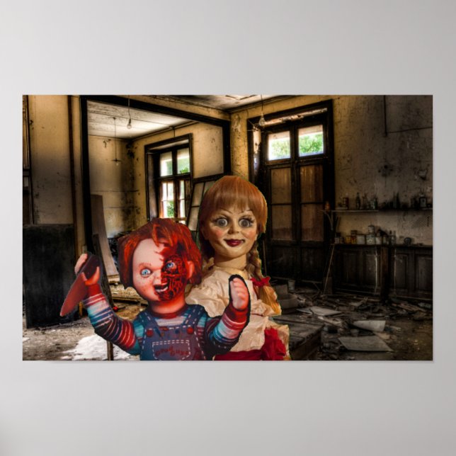 Poster Halloween effrayant. (Devant)
