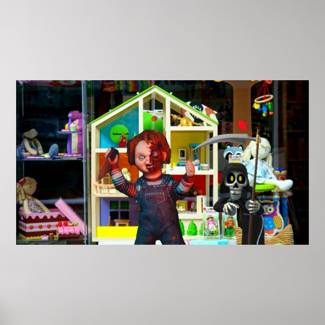 Poster Halloween effrayant. (Devant)