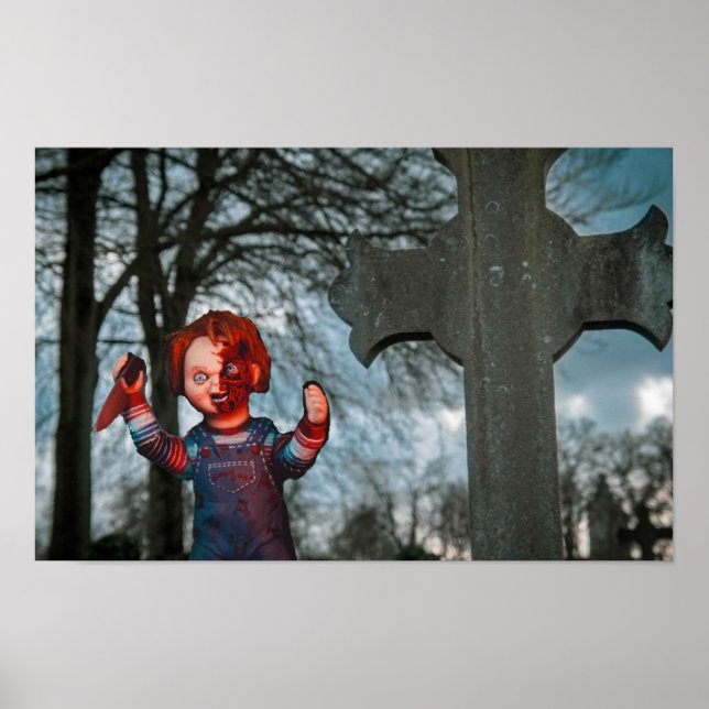 Poster Halloween effrayant. (Devant)