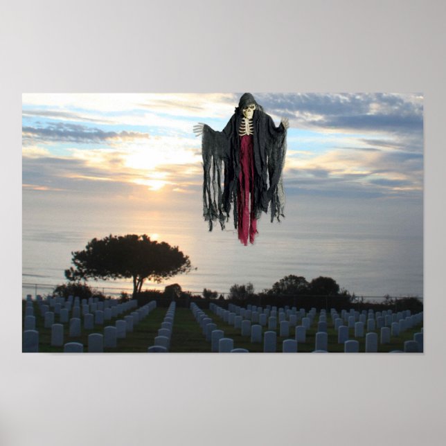 Poster Halloween effrayant. (Devant)