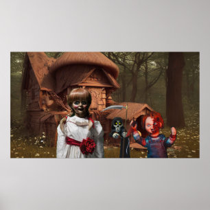 Poster Halloween effrayant.