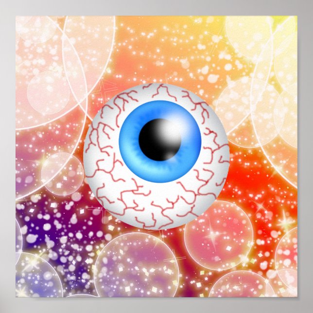 Poster Halloween Eyeball - SRF (Devant)