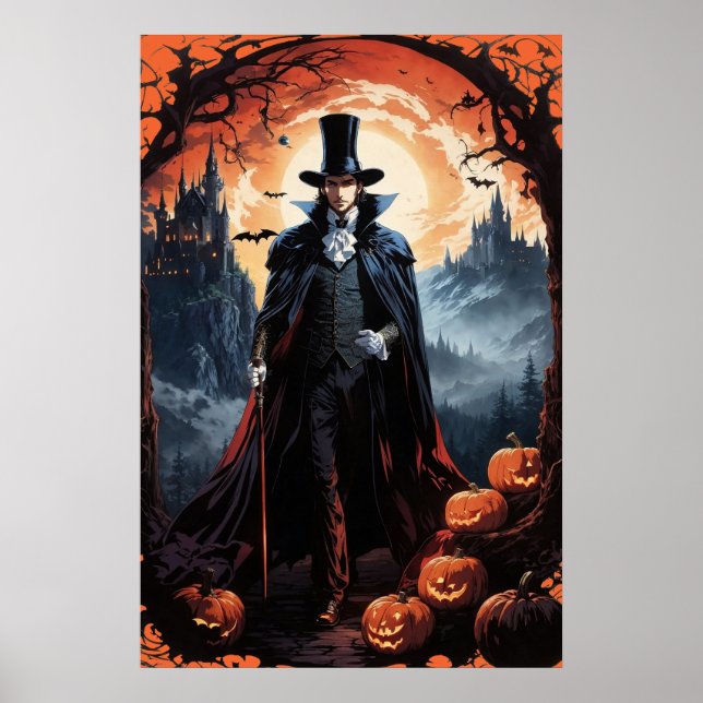 Poster Halloween "Fright Night" (Devant)