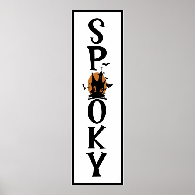 Poster Halloween Fun | Longueur de la porte Déplaisante É (Devant)