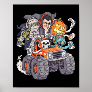 Poster Halloween Gamer Skeleton