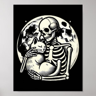 Poster Halloween Gothique Kitty Halloween Halloween Chat