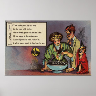 Poster Halloween GreetingCandle Grease