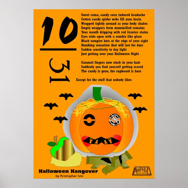 Poster Halloween Hangover (Devant)