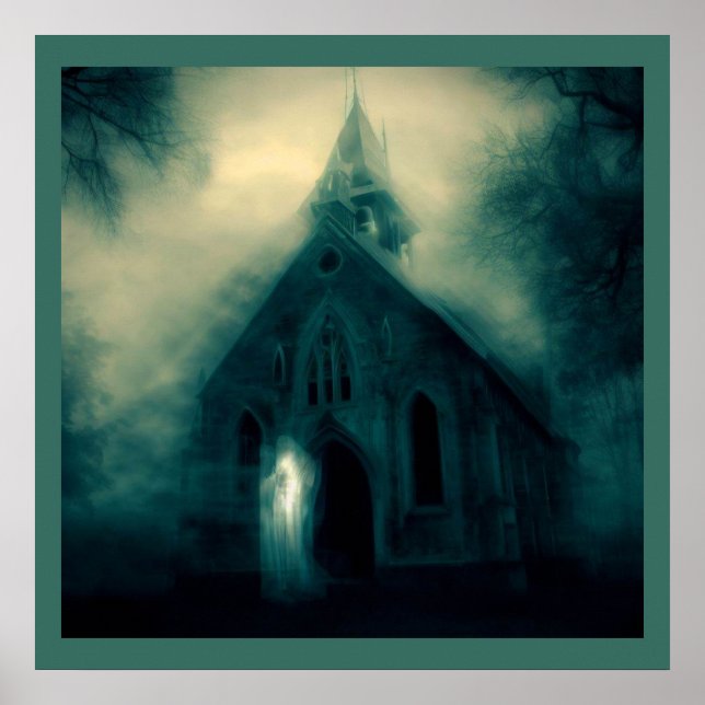 Poster Halloween - Haunted Church 4 (Devant)