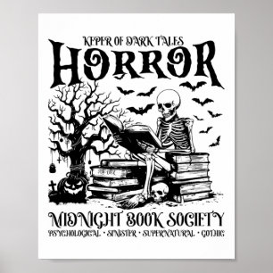 Poster Halloween Horreur Midnight Book Club Société Liter