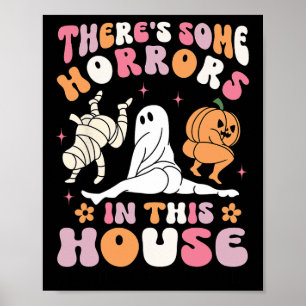 Poster Halloween Il y a des horreurs dans cette maison fa