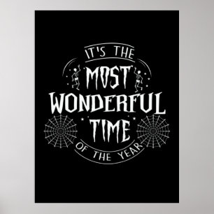 Poster Halloween It Is The Most Wonderful Time Birthday