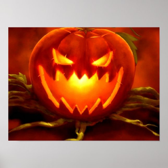 Poster Halloween Jack-o'-lantern (Devant)