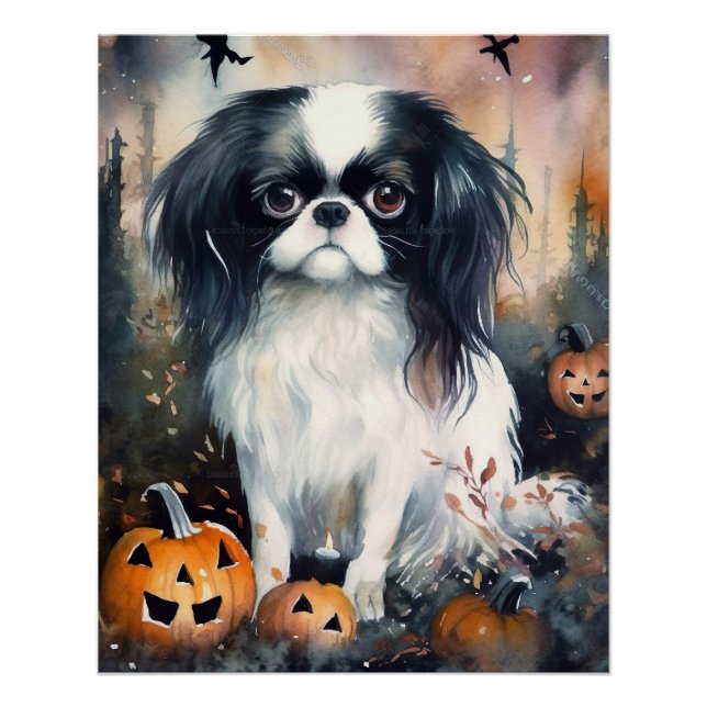 Poster Halloween japonais chinois avec la peur Citrouille (Devant)