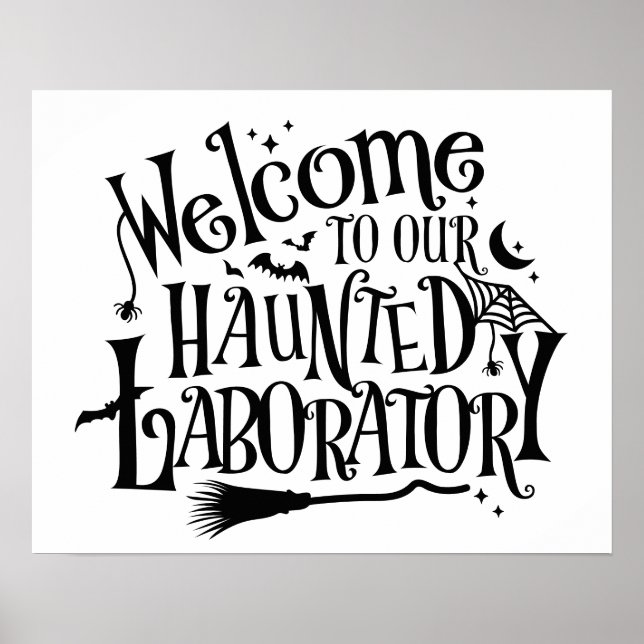 Poster Halloween Laboratoire (Devant)