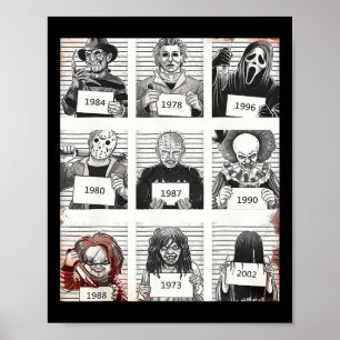 Poster Halloween légendes Déplaisantes tueur Musiques Hor