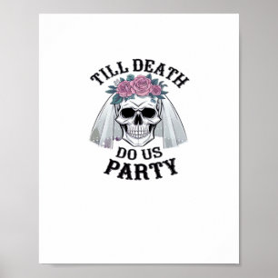Poster Halloween Mariage Éffrayant - Jusqu'à la mort Do U